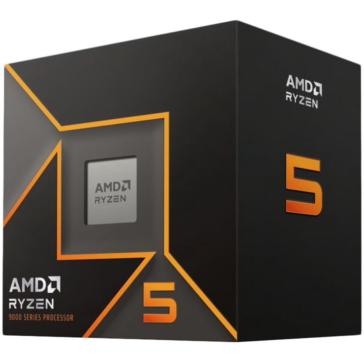 AMD CPU Desktop Ryzen 5 6/12T 9600 (5.2GHz,38MB,65W,AM5) box, with Wraith Stealth Cooler and Radeon Graphics