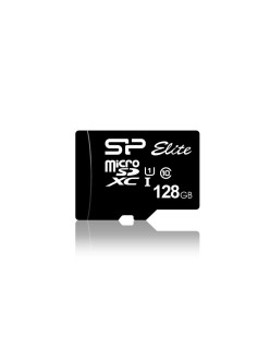 CARD DE MEMORIE MicroSDXC SP ELITE 128GB CL10 "SP128GBSTXBU1V10SP" (timbru verde 0.03 lei)