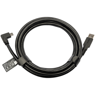 JABRA PanaCast USB Cable, USB 3.0, 3m, 90° USB-C connector to the JABRA PanaCast & a straight USB-A connector to the compute uni