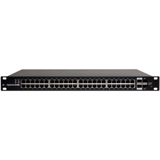 Ubiquiti EdgeSwitch 48 - Switch - Managed - 48 x 10/100/1000 (PoE+) + 2 x Gigabit SFP / 10 Gigabit SFP+ + 2 x SFP - rack-mountab