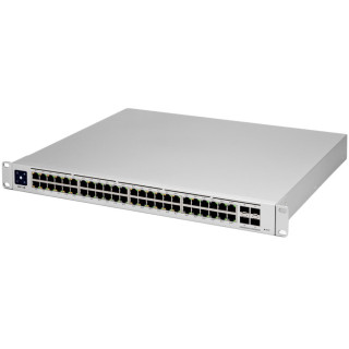 Ubiquiti USW-PRO-48-POE 48 port gigabit L3 PoE++ switch, 40 x GbE PoE+ Ports, 8 x GbE PoE++ ports, 4 x 10G SFP+ ports, 600W tota