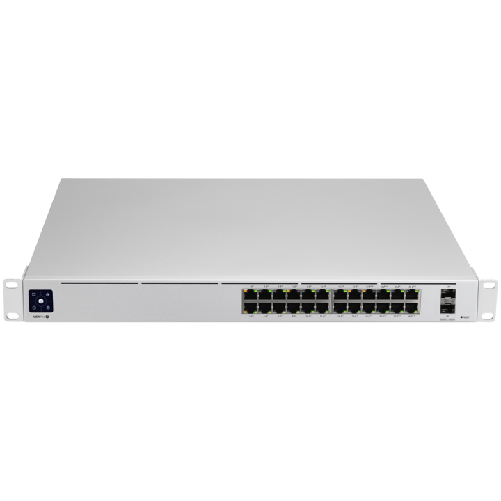 Ubiquiti USW-Pro-24-POE-EU configurable Gigabit Layer2 and Layer3 switch with auto-sensing 802.3at PoE+ and 802.3bt PoE++