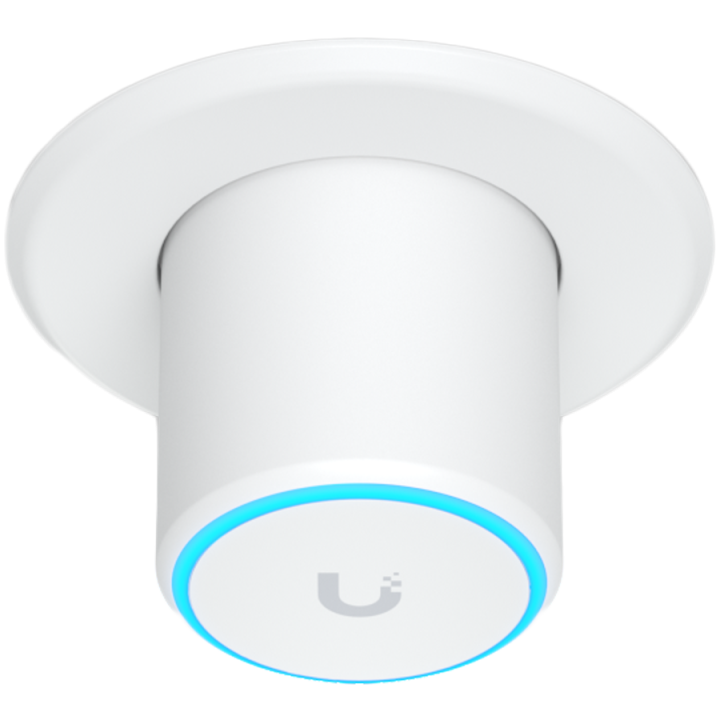 UBIQUITI U6 Mesh, WiFi 6, 6 spatial streams, 140 m² (1,500 ft²) coverage, 300+ connected devices, Powered using PoE, GbE uplink,