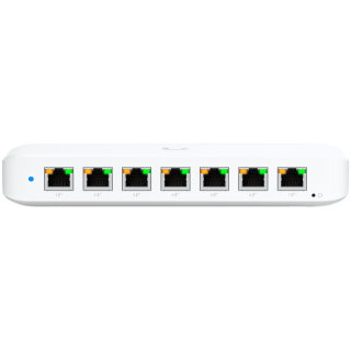 Ubiquiti USW-Ultra-60W Layer 2, 8-port GbE PoE switch: 7x GbE PoE+ output ports, GbE port with optional PoE++ input