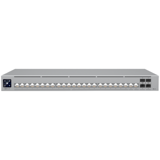 Ubiquiti Layer 3 Etherlighting USW-PRO-HD-24-POE-EU (22) 2.5 GbE, (2) 10 GbE PoE++ ports, (4) 10G SFP+ ports, DC power backup re