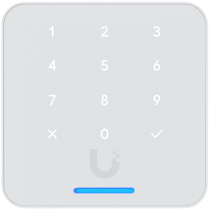 Ubiquity UA-G3-Flex-W Third-generation NFC card reader with a keypad and Touch Pass support, White