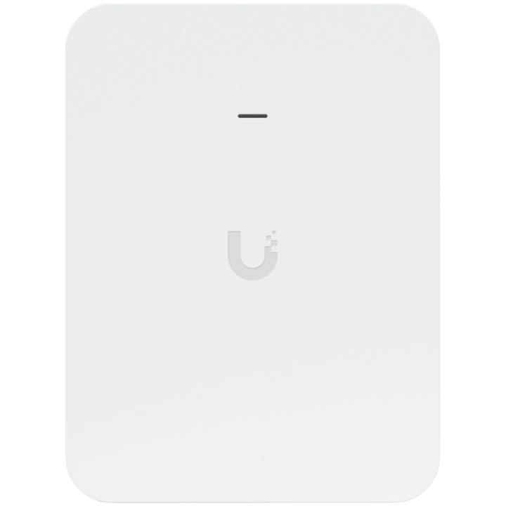 Ubiquiti U7-Pro-Wall mounted WiFi 7 AP with 6 spatial streams and 6 GHz support tailored for home builders with seamless install