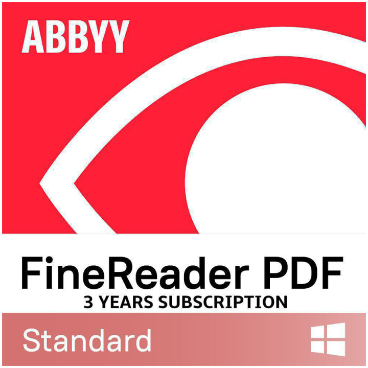ABBYY FineReader PDF Standard, Single User License (ESD), Subscription, 3y