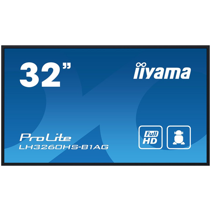 IIYAMA Monitor LED LH3260HS-B1AG 32" Full HD professional digital signage display VA 1920 x 1080 @60Hz 500 cd/m² 8ms Android 11 