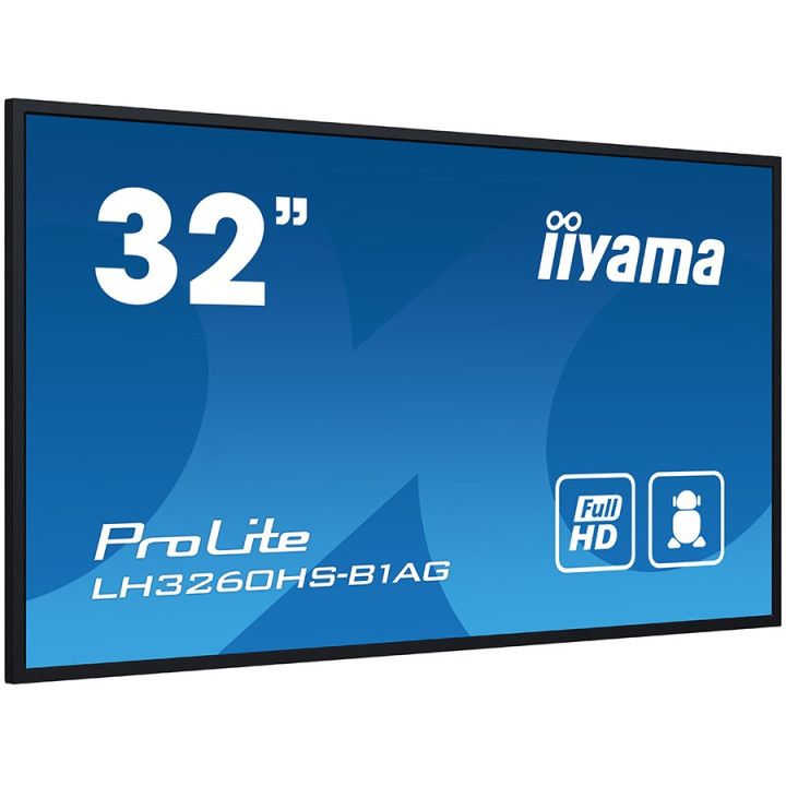 IIYAMA Monitor LED LH3260HS-B1AG 32" Full HD professional digital signage display VA 1920 x 1080 @60Hz 500 cd/m² 8ms Android 11 