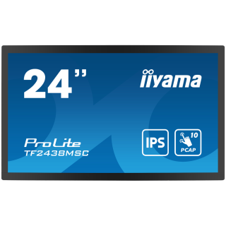 IIYAMA Monitor LED TF2438MSC-B1 TOUCH 23.8” 10pt Optical Bonded PCAP Open Frame 1920 x 1080 600cd 1000:1 5ms bonded PCAP HDMI DP