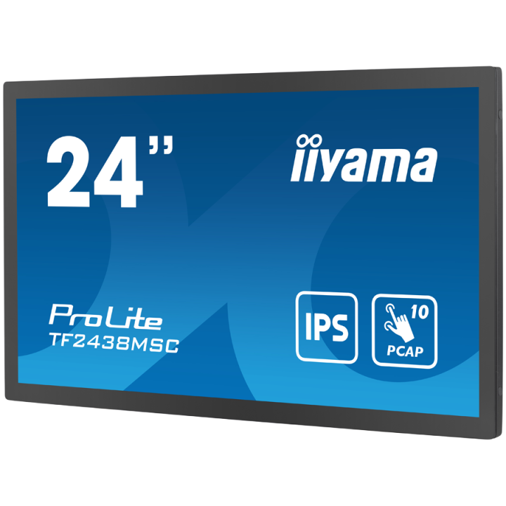 IIYAMA Monitor LED TF2438MSC-B1 TOUCH 23.8” 10pt Optical Bonded PCAP Open Frame 1920 x 1080 600cd 1000:1 5ms bonded PCAP HDMI DP