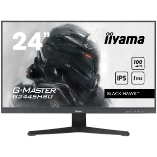 IIYAMA Monitor LED G2445HSU-B2 G-MASTER Gaming Light 23.8" 1920 x 1080 @100Hz 300 cd/m² 1ms 300cd HDMI DP USB Hub tilt 3y