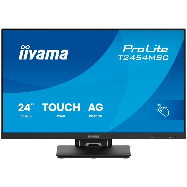 IIYAMA Monitor Touch T2454MSC-B3AG 24" InCell PCAP 10pt touchscreen monitor featuring IPS panel technology, Anti-Glare coating a