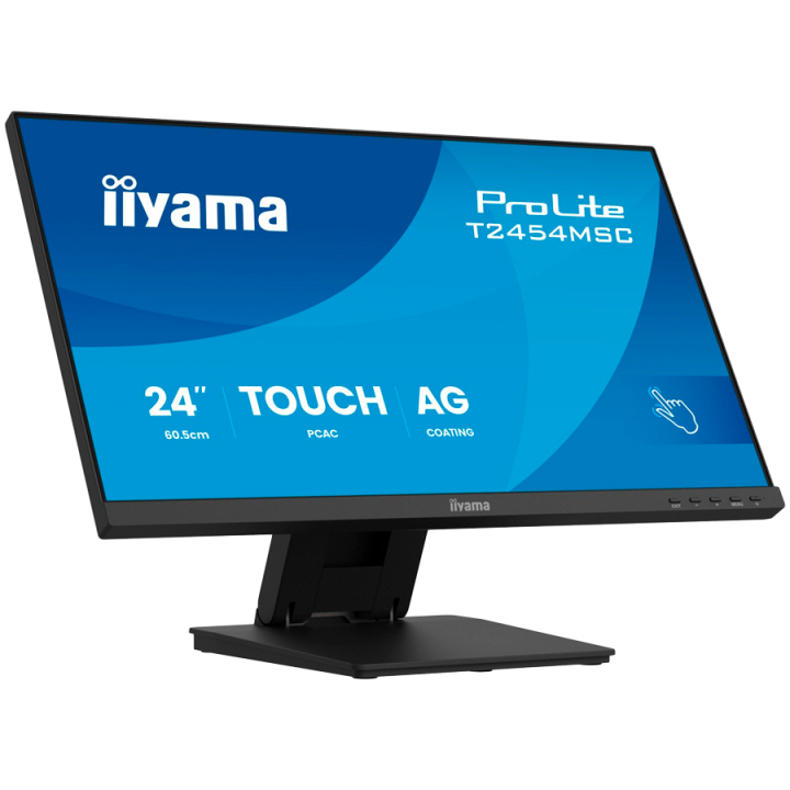 IIYAMA Monitor Touch T2454MSC-B3AG 24" InCell PCAP 10pt touchscreen monitor featuring IPS panel technology, Anti-Glare coating a