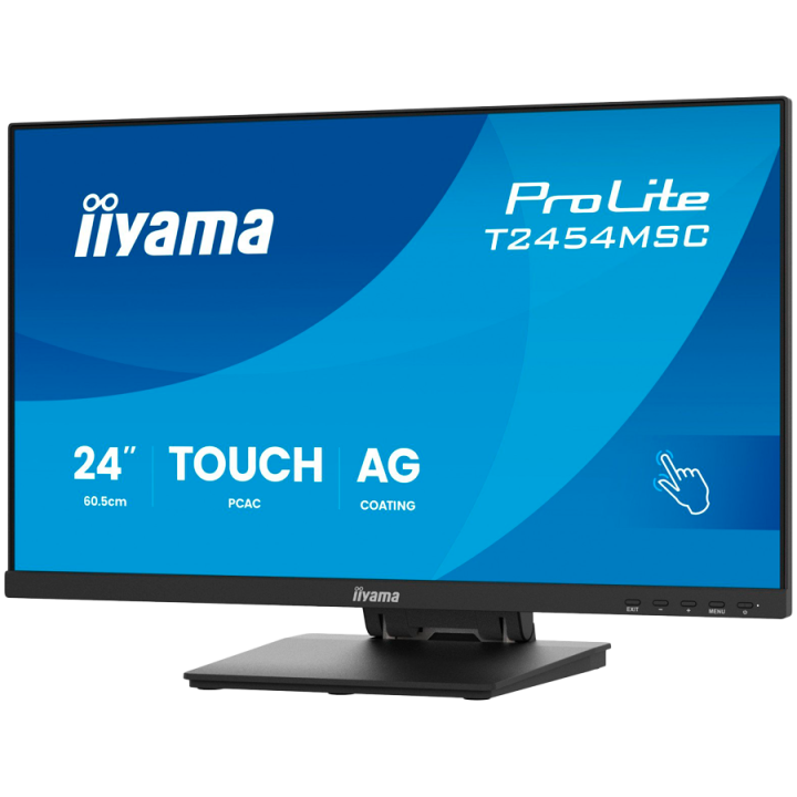 IIYAMA Monitor Touch T2454MSC-B3AG 24" InCell PCAP 10pt touchscreen monitor featuring IPS panel technology, Anti-Glare coating a