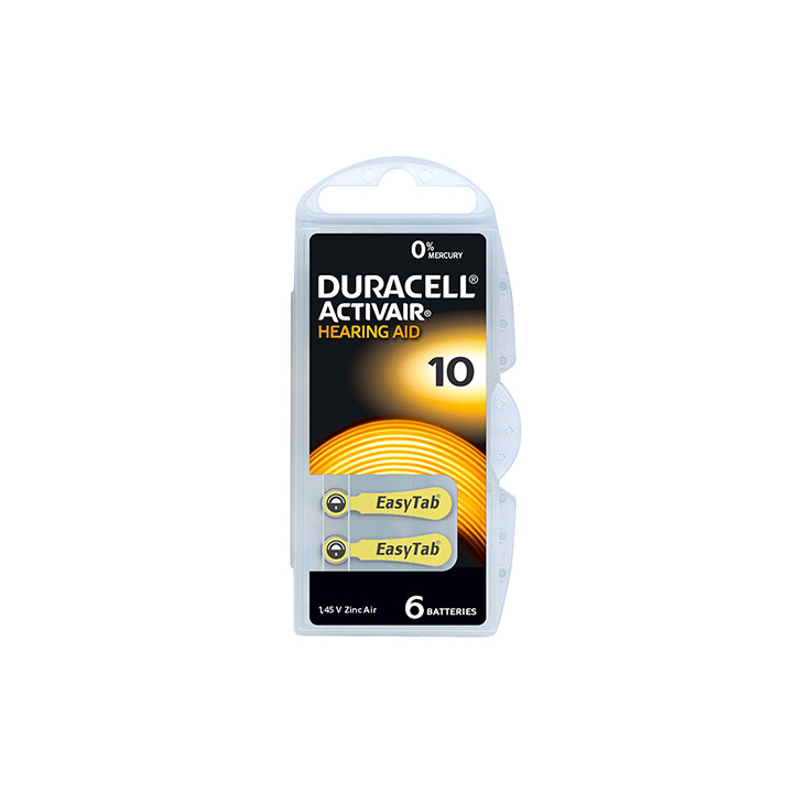BATERIE AUDITIVA DURACELL 10 BLISTER 6 BUC
