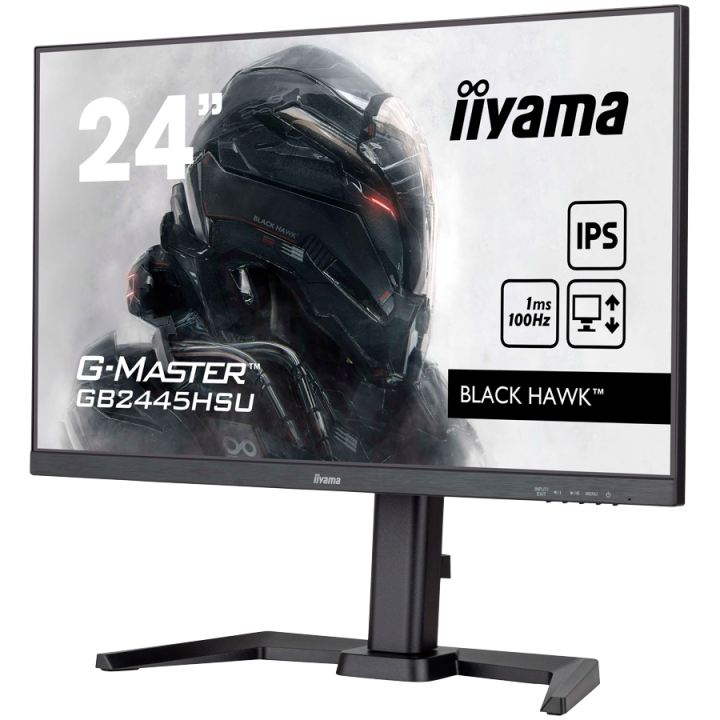 IIYAMA Monitor LED GB2445HSU-B2 23.8" 1920x1080 100Hz 300cd 1300:1 1ms HDMI DP USB Tilt HAS