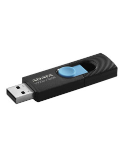 MEMORIE USB 2.0 ADATA 32 GB, retractabila, carcasa plastic, negru / albastru, "AUV220-32G-RBKBL" (timbru verde 0.03 lei)