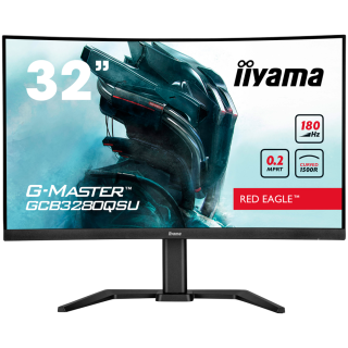 IIYAMA Monitor LED Gaming GCB3280QSU-B2 31.5" VA Curved 2560 x 1440 180Hz 350cd 0.2ms HDMI DP USB HUB height, swivel, tilt