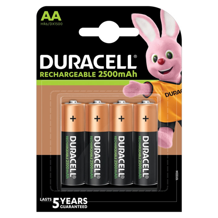 ACUMULATOR HR6 2500MAH BLISTER 4 BUC DURACELL