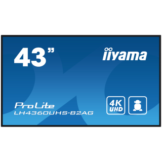IIYAMA LFD LH4360UHS-B2AG 42.5" VA 3840 x 2160 @60Hz 500 cd/m² 5000:1 8.5ms Android 11 OS, iiSignage², FailOver, EShare landscap