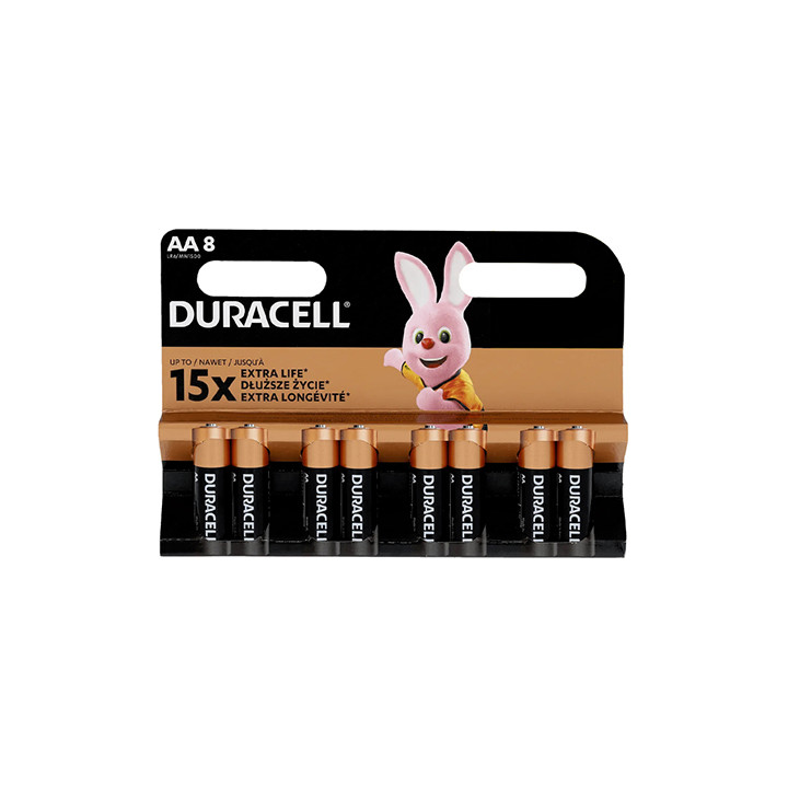 BATERIE ALCALINA LR06 BLISTER 8 BUC DURACELL