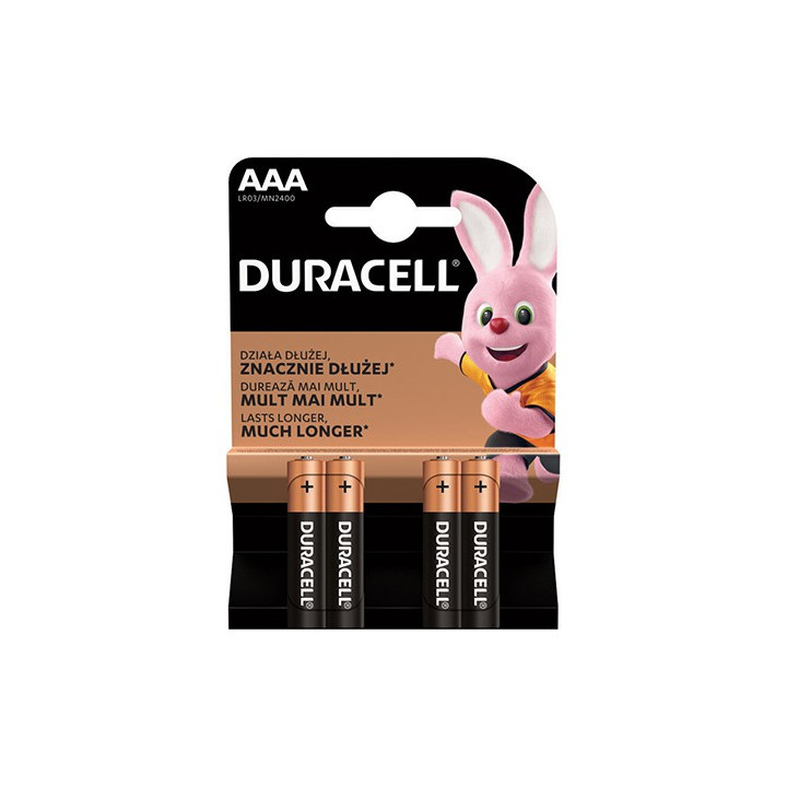 BATERIE ALCALINA DURACELL LR03 BLISTER 4 BUC
