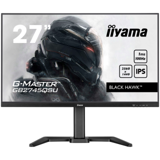 IIYAMA Monitor LED GB2745QSU-B2 27" IPS 2560 x 1440 100Hz 250cd 1300:1 1ms HDMI DP USB HUB Tilt HAS