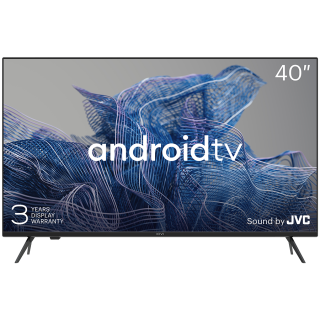40', FHD, Google Android TV, Black, 1920x1080, 60 Hz, Sound by JVC, 2x8W, 41 kWh/1000h , BT5, HDMI ports 3, 24 months