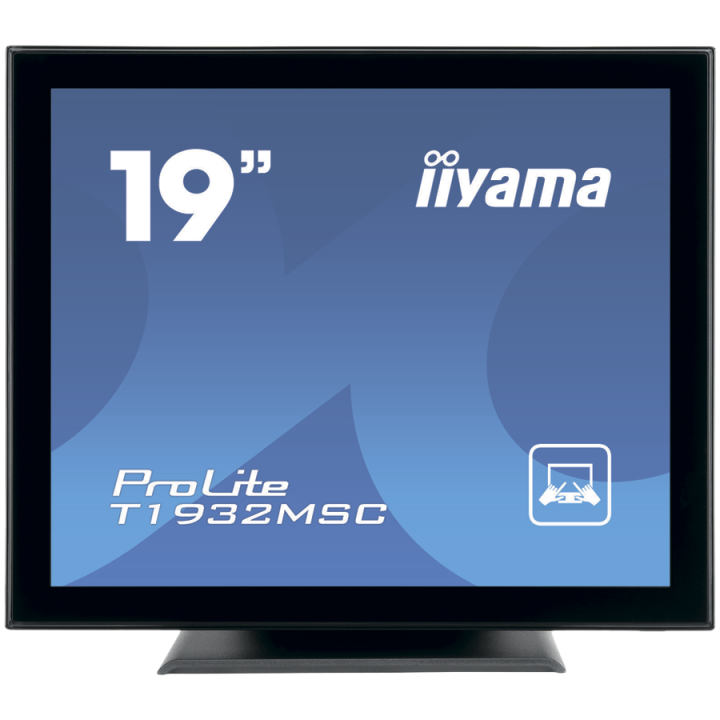 IIYAMA Monitor LED T1932MSC-B1S 19’’ 10pt IPS TOUCH 1280 x 1024 14ms 250 cd/m² projective capacitive IP54 VGA HDMI DP