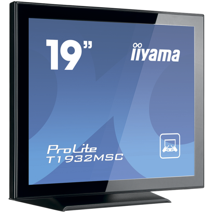 IIYAMA Monitor LED T1932MSC-B1S 19’’ 10pt IPS TOUCH 1280 x 1024 14ms 250 cd/m² projective capacitive IP54 VGA HDMI DP