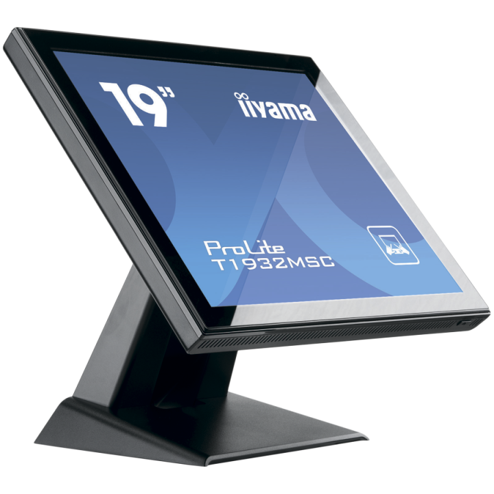 IIYAMA Monitor LED T1932MSC-B1S 19’’ 10pt IPS TOUCH 1280 x 1024 14ms 250 cd/m² projective capacitive IP54 VGA HDMI DP