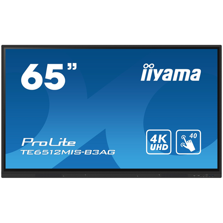 TE6512MIS-B3AG is an exceptional 4K UHD interactive display designed by iiyama to enhance collaboration, communication, and enga