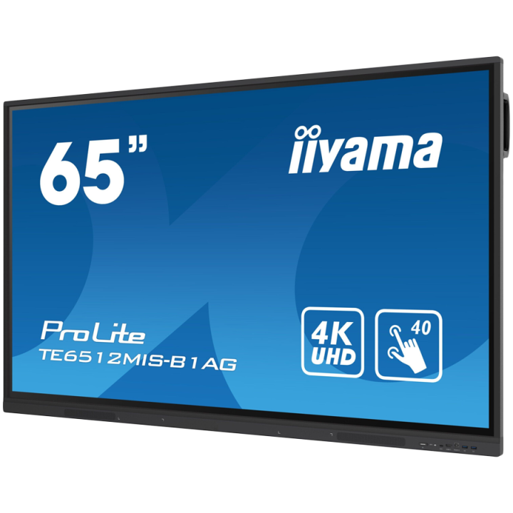 TE6512MIS-B3AG is an exceptional 4K UHD interactive display designed by iiyama to enhance collaboration, communication, and enga