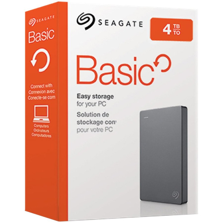 HDD Extern SEAGATE Basic Portable Drive 4TB, 2.5'', USB 3.0, 270g