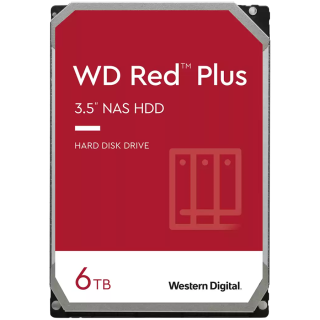 HDD NAS WD Red Plus 6TB CMR, 3.5'', 256MB, 5640 RPM, SATA, TBW: 180