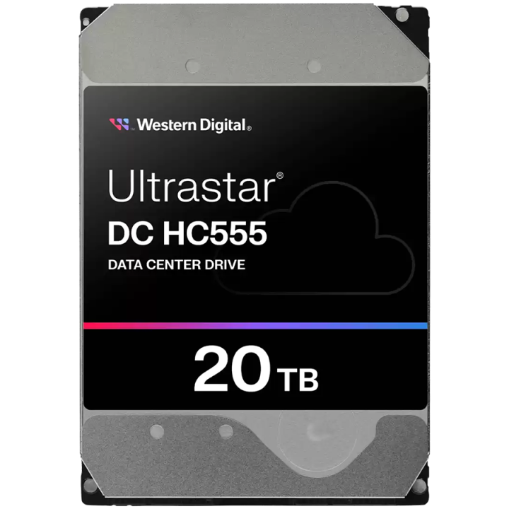 HDD Server WD Ultrastar DC HC555 20TB 512e SE, 3.5", 512MB, 7200RPM, SATA, SKU: 0B48724