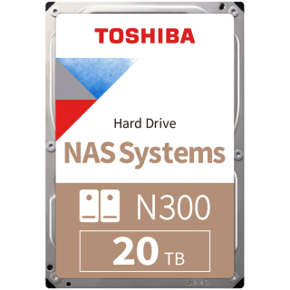 HDD NAS TOSHIBA N300 20TB CMR, 3.5'', 512MB, 7200RPM, SATA, TBW: 180