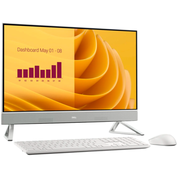 Dell 27 AIO,27"FHD(1920x1080)Infinity NO-Touch,Intel Core 7 150U(12MB cache,10cores,12threads,5.4GHz),16GB(2x8)DDR5 5200 MT/s,51