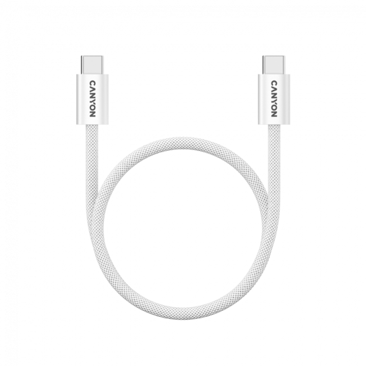 CANYON cable OnWire 60MG C-C 60W Magnet Braided 1m White