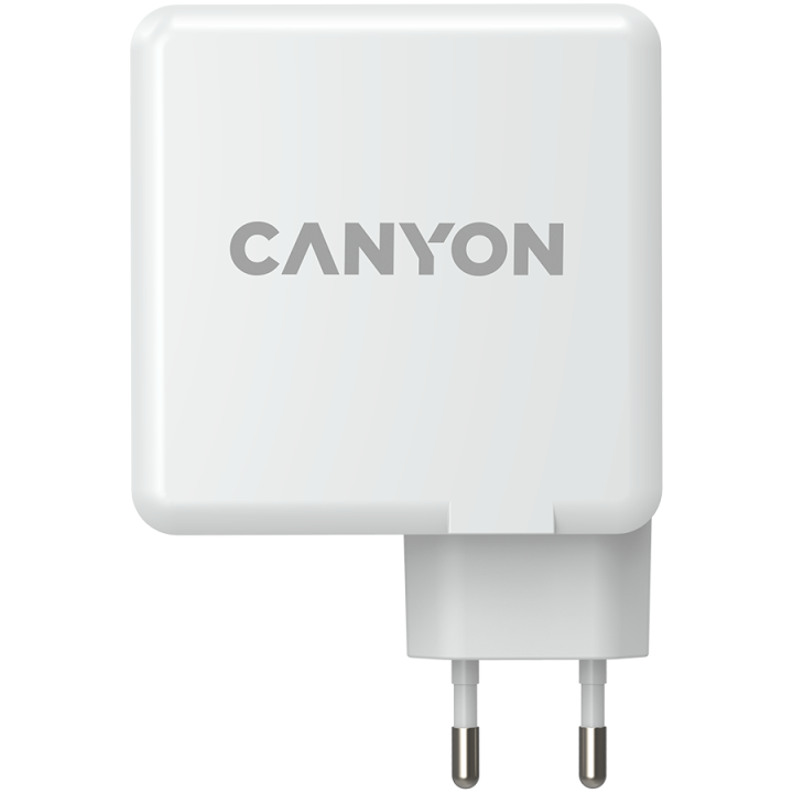 CANYON H-100, GAN 100W charger Input:100V-240V Output: USB-C1/C2: 5V 3A, 9V 3A, 12V 3A, 15V 3A, 20V 5A USB-A 1/A2, 4.5V/5A, 5V/4