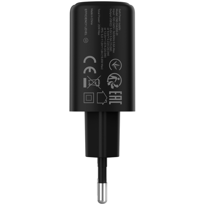 CANYON charger OnCharge 200 20W 1xPD EU Black