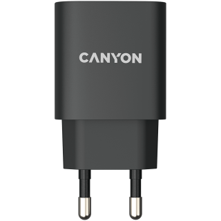 CANYON H-20, PD 20W Input: 100V-240V, Output: 1 port charge: USB-C:PD 20W (5V3A/9V2.22A/12V1.67A) , Eu plug, Over- Voltage , ove