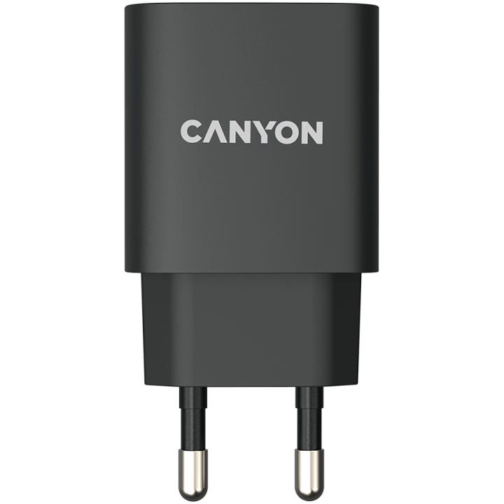 CANYON H-20, PD 20W Input: 100V-240V, Output: 1 port charge: USB-C:PD 20W (5V3A/9V2.22A/12V1.67A) , Eu plug, Over- Voltage , ove