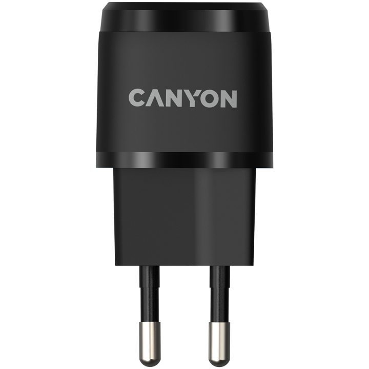 CANYON H-20-05, PD 20W Input: 100V-240V, Output: 1 port charge: USB-C:PD 20W (5V3A/9V2.22A/12V1.66A) , Eu plug, Over- Voltage , 
