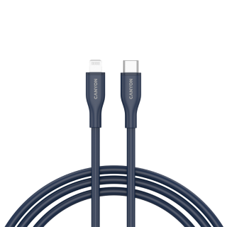 CANYON cable CLNM60 C-L 60W MFI 1m Silicon Blue