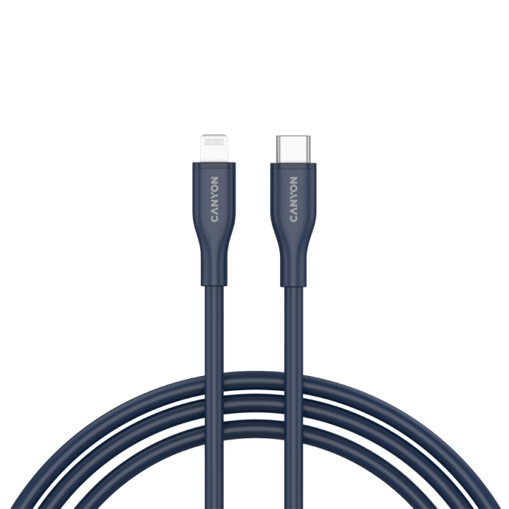 CANYON cable CLNM60 C-L 60W MFI 1m Silicon Blue