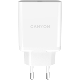 CANYON H-36-01, QC3.0 36W WALL Charger with 1-USB A Input: 100V-240V, Output: USB-A:QC3.0 36W (5V3A/9V3.0A/12V3.0A), Eu plug , O