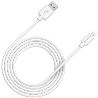 CANYON cable MFI-12 USB-A to Lightning 2m White